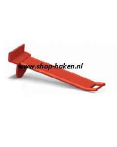 Lamel dubbele gesloten plastic haak vv smalle houder