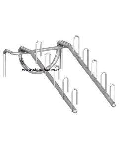 Tennisracket haak D300 mm chroom