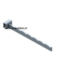 Noppenhaak (uitgezaagd) schuin D250 mm in RVS