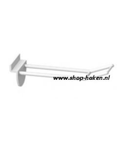Lamel dubbele plastic haak vv brede houder