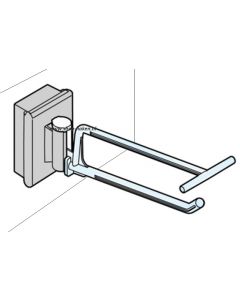 Haak met verticale magneet voor rugwand
