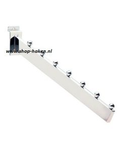 Noppenarm chroom voor lamelwand