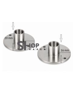 Brilplug voor brilpunthaken in Alu mat nikkel
