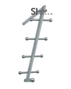 Garderobe in rvs mat