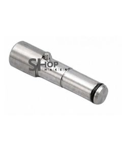 Insteekadapter met geringe uitsteek. Lengte 10 mm, in RVS.