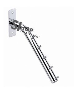 Noppenarm opschroefbaar in chroom