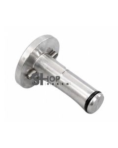 Houder om paneel aan vast te schroeven in blank aluminium 